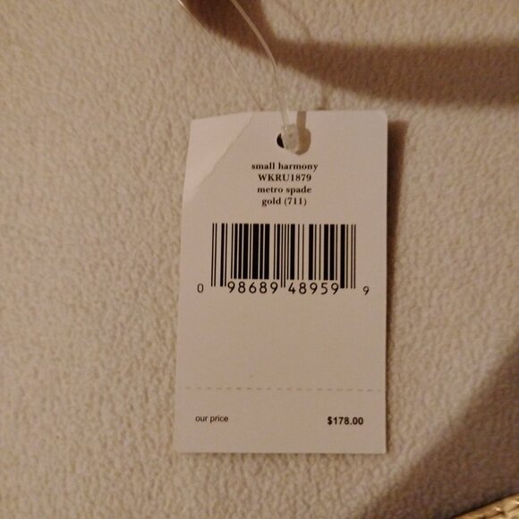 Kate Spade Small Harmony Tote WKRU1879 Metro Spade Gold (711) - Picture 11 of 12